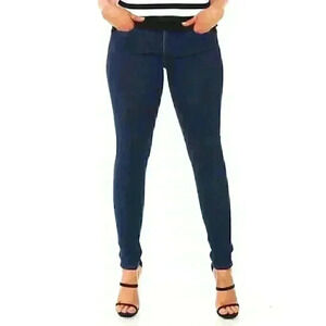 1Denim Brand Women's Curvy Skinny Fit Denim Jeans Size 27 /6 Dark Wash